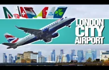 London City Airport EGLC LCY Plane Spotting, Air Antwerp, TAP Portugal, ...