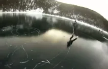 Hokej na zamarzniętym jeziorze