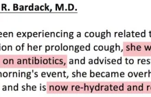 Nowa oficjalna wersja: "Hillary Sachs Clinton chora na zapalenie płuc"