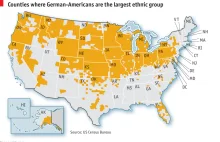Największa grupa etniczna USA - Amerykanie niemieckiego pochodzenia
