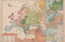 Ludy Europy, polska mapa z 1916r. (Polska pod zaborami oczywiście)