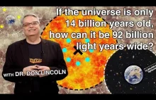 Universe is 14 billion years old, how can it be 92 billion light years wide?