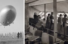 Podróż pierwszej klasy, styl lat 30. XX wieku Hindenburg Zeppelin
