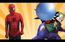 Joker trolls Elsa and Baby Superman with Lots of Balls