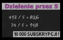 Błyskawiczne dzielenie przez 5 - fundamenty szybkiego liczenia w...