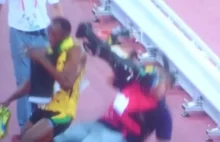 Usain Bolt w Pekinie "zaatakowany" przez mobilnego kamerzystę na segway'u