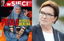 Ewa Kopacz jako... terrorystka ISIS na okładce "wSieci"!