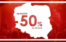 100 biletów na 100-lecie niepodległości