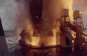Start rakiety Saturn V - misja Apollo 11 - 500fps