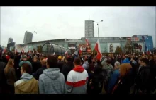 Marsz przeciw imigrantom, Warszawa 12.09.2015 - plac defilad - plac bankowy.