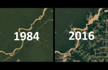 Zmiany Ziemi od 1984-2016 Timelaps