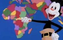 Yakko uczy mapy politycznej - powtórka z geografii