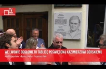 We Lwowie odsłonięto tablicę poświęconą Kazimierzowi Górskiemu