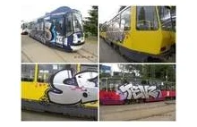 Włamali się do zajezdni i zrobili graffiti na tramwajach