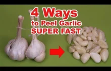 How to peel garlic LIFE HACK. 4 Ways to peel garlic SUPER FAST
