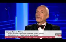 Janusz Korwin-Mikke vs Piotr Kraśko w TVPinfo