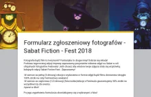 Co dostaje fotograf na Sabat Fiction Fest 2018 za pełny lub częściowy reportaż?