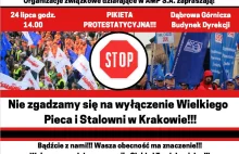 Uwaga! Pikieta protestacyjna w Dąbrowie Górniczej – Razem możemy więcej !