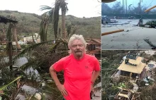 Richard Branson pokazuję jak wygląda jego dom po przejściu huraganu Irma.