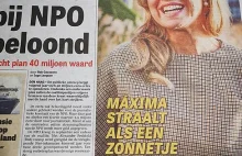 Reklama LOT na pierwszej stronie najpoczytniejszej gazety w Holandii