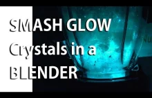 Smash Glow Crystals in a Blender