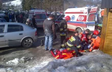 24tp.pl: Poważny wypadek w Zakopanem. Auto na parkingu wjechało w pieszych...
