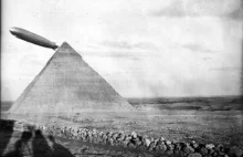 Zeppelin nad piramidami