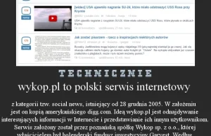 wykop.pl to polski serwis internetowy - Wszystko co techniczne