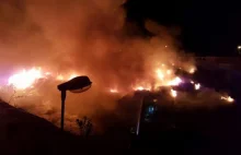 Nowy Tomyśl – Pożar hałdy odpadów śmieci w Kuślinie.Czy mogło to być podpalenie?