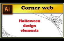 Corner web background - Adobe Illustrator halloween tutorial