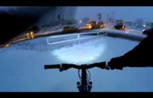 Snow riding on bike. | Wheelie | 2xGleby | Xiaomi Yi