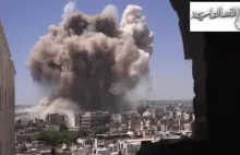 Aleppo, Syria: Wideo z wczorajszego zamachu bombowego na siedzibę partii Baas