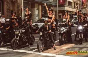 Dziewczyny w sexy bieliźnie na motocyklach przejmują Sydney [film i zdjęcia]