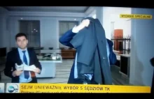 Prezes Trybunału Konstytucyjnego Andrzej Rzepliński opuszcza Sejm...