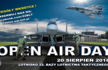 Malbork: Dzień Otwarty w 22. Bazie Lotnictwa Taktycznego