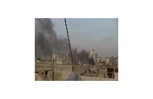 Bombardowanie miasta Homs w Syrii z 6 lutego