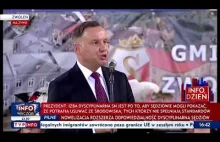 Mocne i w punkt przemówienie prezydenta Andrzeja Dudy w Zwoleniu...