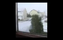 Śnieg w Irlandii - niesamowite widowisko dla jednego widza
