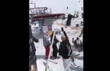 Horror na wyciągu narciarskim w Gruzji. Ludzie wylatywali jak z katapulty