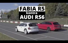 Skoda Fabia R5 vs Audi RS 6 - wyścig
