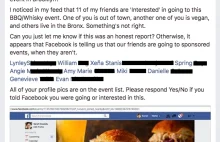 Czy Facebook kłamie, informując o uczestnictwie Twoich znajomych w wydarzeniu?