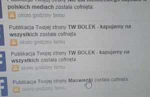 Facebook wycofuje publikacje prawicowych stron