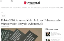 Antysemickie ulotki na Uniwersytecie Warszawskim.