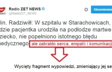 Obrzydliwa manipulacja Radia ZET. Wycięto istotny fragment wypowiedzi.