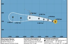 Huragan Hektor przybrał na sile i zagraża Hawajom