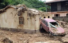 Zniszczenia po osunięciach ziemi w Brazylii