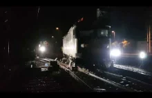Wykolejona lokomotywa Skoda CTL-u Logistics w Rzepinie