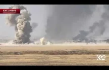 Samochód pułapka IS atakuje iracki czołg na przedmieściach Mosulu
