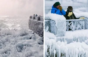 Jest tak zimno w USA, że Niagara jest zamarznięta