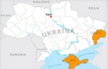Okupowane obszary Ukrainy porównane do obszarów innych krajów w Europie
